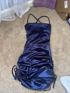 Open back with straps dress
